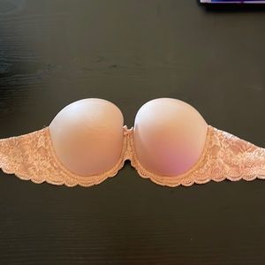 Victoria’s Secret Strapless Bra 32DDD Beige